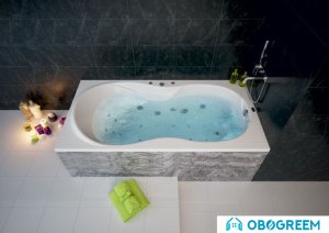 Ванна Aquatek Мартиника 180x90 (с экраном и каркасом, слив слева)