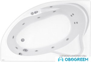 Ванна Poolspa Europa 165x105 R Smart 2+ PHA4610ST2C1960