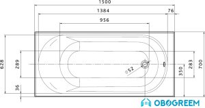 Ванна Kolo Opal Plus 150x70