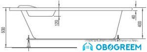Ванна Artel Plast Ярослава 150x100L