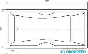 Ванна Aquatek Феникс 170x75 (с экраном)