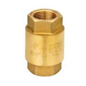 Клапан обратный латунный EURO 2000 пружинный Dn80 Pn12 муфтовый NEBRASKA 192 Bugatti