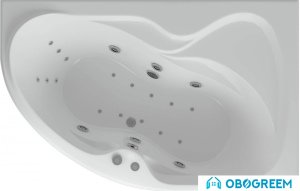 Ванна Aquatek Вега 170x105 без гидромассажа (правая, с экраном)