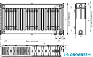 Стальной панельный радиатор Лидея ЛУ 22-506 500x600