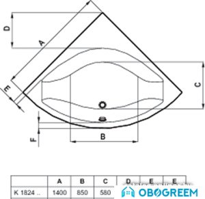 Ванна Ideal Standard Active 140x140 [K184601]