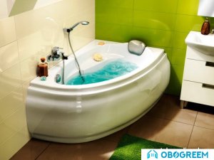 Ванна Cersanit Joanna 140x90R (с экраном и каркасом)