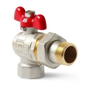 Кран шаровой полнопроходной угловой со сгоном, Н-В 1 Pro Aqua Valves