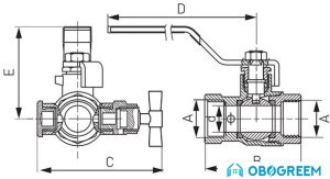 Запорная арматура Ferro Шаровой кран воздухоотводчик ручной 1/2” KPM1