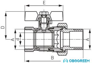 Запорная арматура Ferro Шаровой кран Standart 1