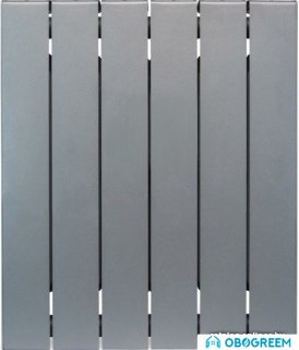 Биметаллический радиатор Rifar SUPReMO 500 (титан, 8 секций)