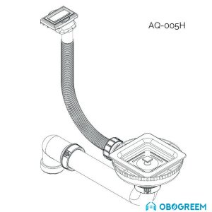 Фитинг Aquasanita Закрывающийся вентиль AQ-005H