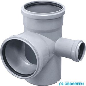 Фитинг Ostendorf HTEDR - крестовина правая угловая двухпл. 110х110х50x87° 115960