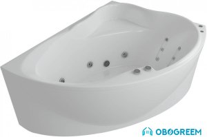 Ванна Aquatek Альтаир 158x120L (гидромассаж стандарт 4 форсунки, экран)