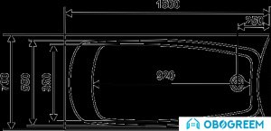 Ванна Eurolux Сиракузы 150x70