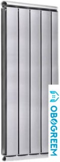 Алюминиевый радиатор Silver S 1000 (10 секций, темное серебро муар)