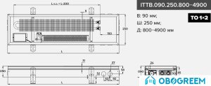 Конвектор itermic ITTB.090.250.4300