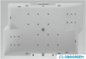 Ванна Aquatek Дорадо 190x130 без гидромассажа (с экраном и каркасом)