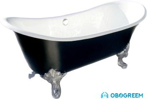 Ванна Goldman Glossy 183x77 Black