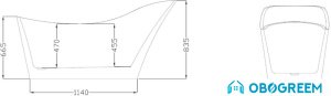 Ванна Fiinn Камила 170x83 A-5005