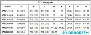 Фитинг APE Тройник зажимной 20x90° [37TL202020]