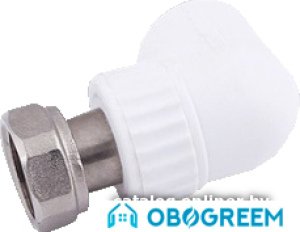 Valfex Угольник ПП с накидной гайкой 25х3/4