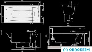 Ванна Villeroy & Boch My Art Emotion Solo (BQ185MYA2C1V) 180x85