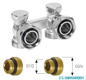 Фитинг Ferro Кран радиаторный HP 1/2”-HP 3/4” LZ07YK