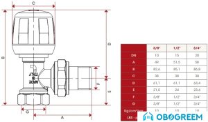 Запорная арматура ITAP Ручной угловой вентиль 394 1/2