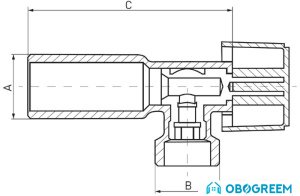 Запорная арматура Ferro Z1234K 1/2