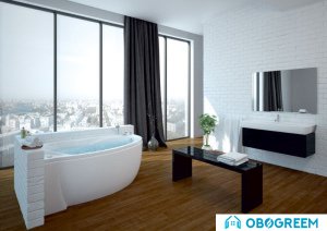 Ванна Aquatek Бетта 160х95 с гидромассажем (правая)