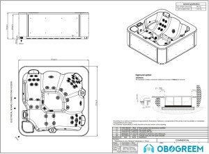 Ванна Aquavia Spa Aqualife 5 (white/graphite)