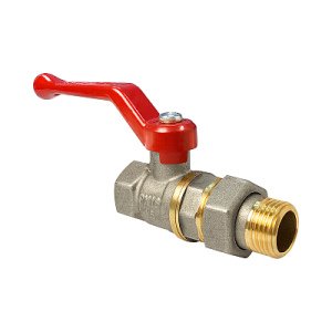 Кран шаровой Valfex VF.225.NR1.012 с американкой ВР/НР, никелированный, ручка-рычаг, 1/2