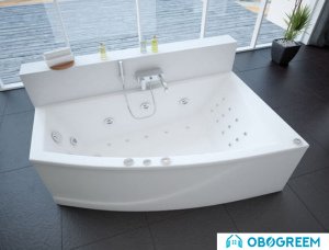 Ванна Aquatek Оракул 180x125 (с гидромассажем и экраном, слив справа)