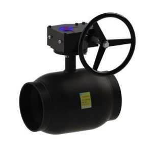 Приварной стальной шаровой кран Dn 400/300 под редуктор PN25, L-850 11c331п Breeze