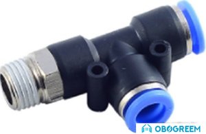 Фитинг RockForce Фитинг Т-образный для пластиковых труб 8 мм RF-SPD08-01