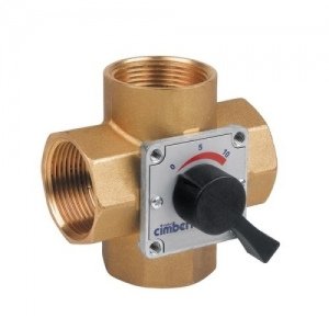 Клапан смесительный четырехходовый Cimberio CIM 684 - 1"1/4 (ВР, PN16, Tmax 95°C)