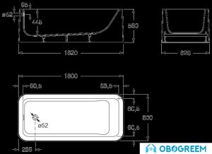 Ванна Roca Element 180x80 [24T439000]
