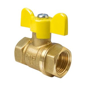 Кран шаровой Valfex VF.277.LB3.012 для газа ВР/ВР ручка-бабочка, 1/2