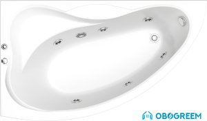 Ванна BAS Вектра 150x90L