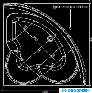 Ванна Aquanet Manila 150x150