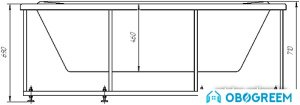 Ванна Aquatek Мелисса 180x95