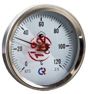 Термометр Росма БТ-30 накладной, 1/2 0-120*