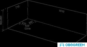 Ванна Eurolux Помпеи 150x70