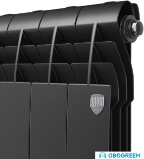 Алюминиевый радиатор Royal Thermo Biliner Alum 500 Noir Sable (2 секции)