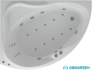 Ванна Aquatek Альтаир 158x120L (с экраном и каркасом)