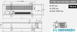 Конвектор itermic ITTBZ.140.250.3300