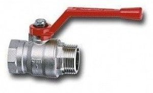 Кран шаровой RED6 3/4" серии RED5 полнопроходной PN40 BB рычаг Cimberio