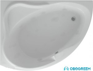 Ванна Aquatek Альтаир 158x120L (гидромассаж стандарт 4 форсунки, экран)