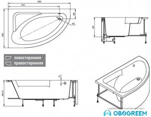 Ванна Roca Roca Welna 160x100L ZRU9302997