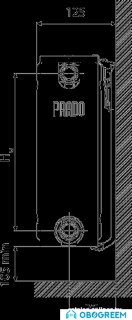 Стальной панельный радиатор Prado Universal тип 22 500x1500